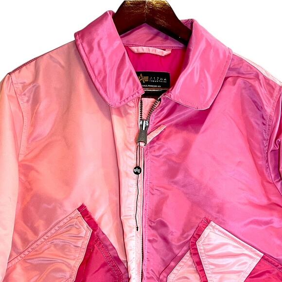 Alpha Industries Pink Colorblock CWU 45/P Bomber Jacket | Medium | NWOT - Picture 6 of 12
